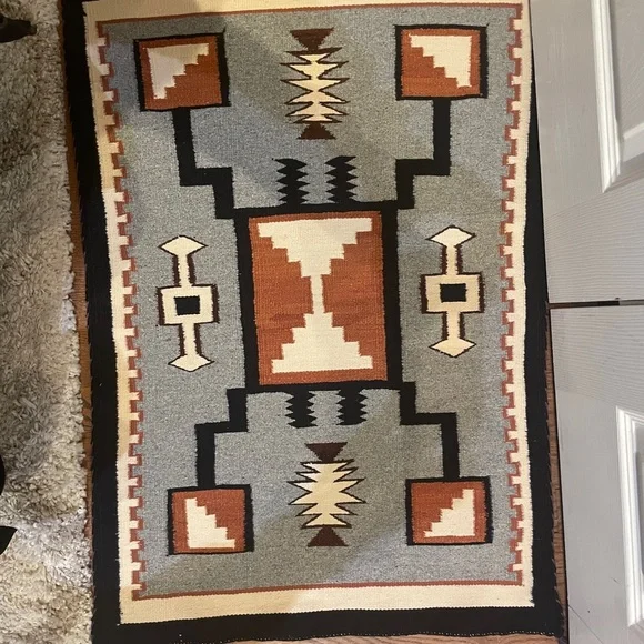 Genuine Southwestern Navajo Geometric Area Rug